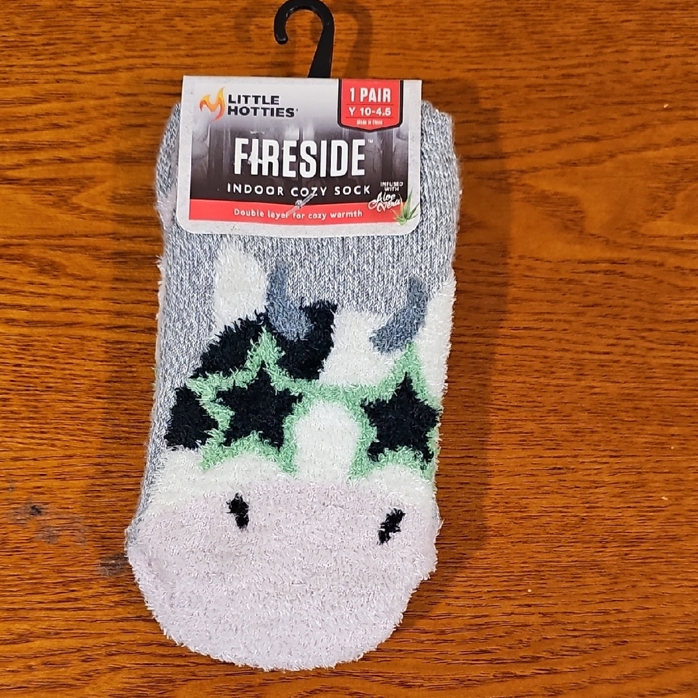 Fireside Cozy Socks - Gray and Green